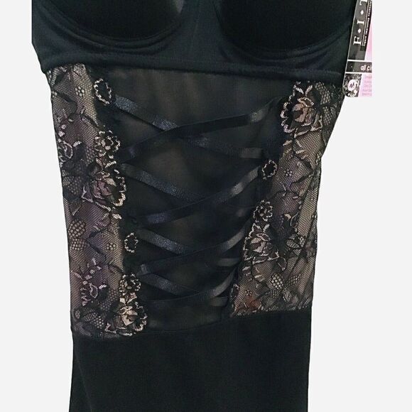 Fit Smoothing Shaping Slip Tummy Control Black Size M “All Cinched Up” - Picture 3 of 5